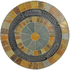 Virginia 60cm Bistro Table Set With 2 Mayfield Chairs -Gardens and Outdoors 1000098441 alt02