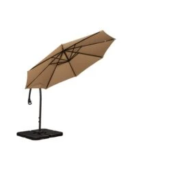 3m Royal Craft Deluxe Pedal Operated Rotational Cantilever Parasol With Cross Stand -Gardens and Outdoors 1000147609 alt03