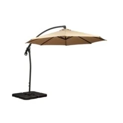 3m Royal Craft Deluxe Pedal Operated Rotational Cantilever Parasol With Cross Stand -Gardens and Outdoors 1000147609 alt04
