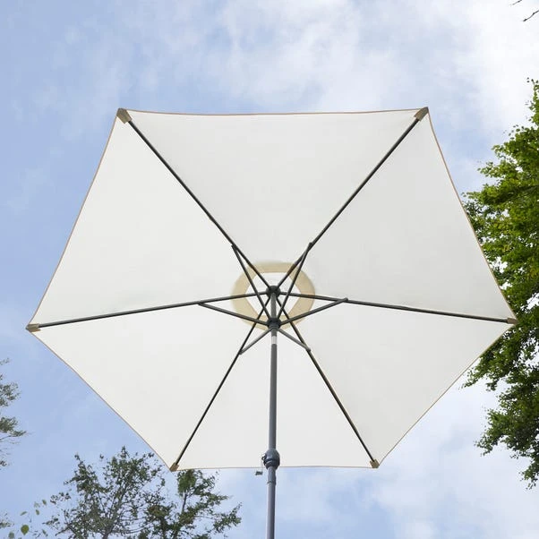 2.7m Cream Crank Parasol 4 2.7m Cream Crank Parasol - Image 2