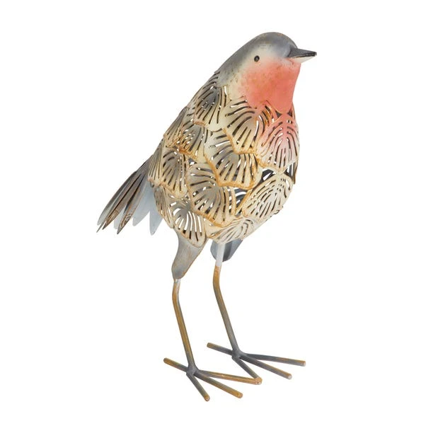 Metal Robin Indoor Outdoor Ornament 5 Metal Robin Indoor Outdoor Ornament - Image 3