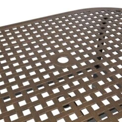 Oval 6 Seater Black And Bronze Dining Set -Gardens and Outdoors 1000162668 alt05