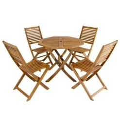 Octagonal 4 Seater Dining Set -Gardens and Outdoors 1000162682 alt01