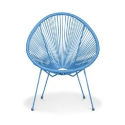 Monaco 2 Seater Blue Egg Chair Bistro Set 14 Monaco 2 Seater Blue Egg Chair Bistro Set -Gardens and Outdoors 30396151 alt05