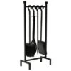 Ivyline Small 4 Piece Iron Hanging Fireside Set 2 Ivyline Small 4 Piece Iron Hanging Fireside Set -Gardens and Outdoors 30598546