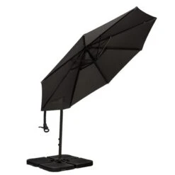 3m Royal Craft Deluxe Pedal Operated Rotational Cantilever Parasol With Cross Stand -Gardens and Outdoors 30650022 alt04