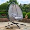 Grey Cocoon Egg Chair -Gardens and Outdoors 30652000