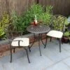 Cast Aluminium 2 Seater Black And Bronze Bistro Set 2 Cast Aluminium 2 Seater Black And Bronze Bistro Set -Gardens and Outdoors 30697672