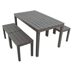 Trabella Roma 4 Seater Bench Rectangular Dining Set