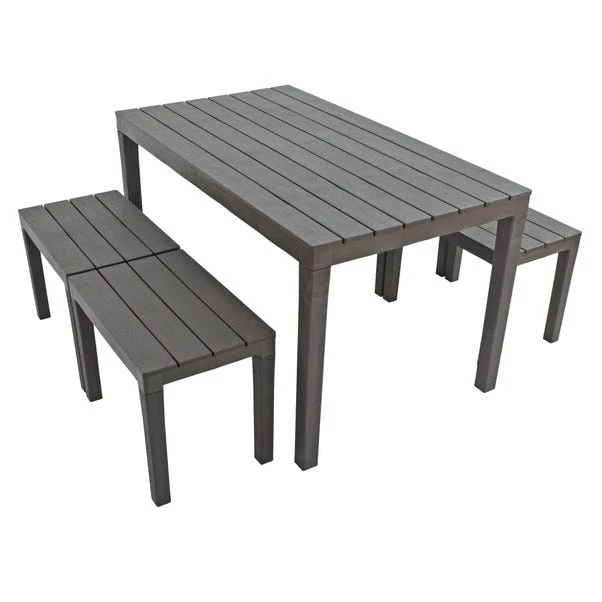 Trabella Roma 4 Seater Bench Rectangular Dining Set 3 Trabella Roma 4 Seater Bench Rectangular Dining Set