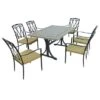 Burlington 6 Seater Dining Set With Ascot Chairs 1 Burlington 6 Seater Dining Set With Ascot Chairs -Gardens and Outdoors 30725513