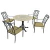 Montpellier 4 Seater Dining Set With Ascot Chairs -Gardens and Outdoors 30725526