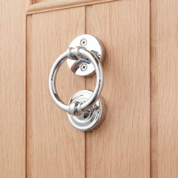 Traditional Chrome Door Knocker 4 Traditional Chrome Door Knocker - Image 2