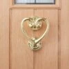 Heart Gold Door Knocker -Gardens and Outdoors 30756567