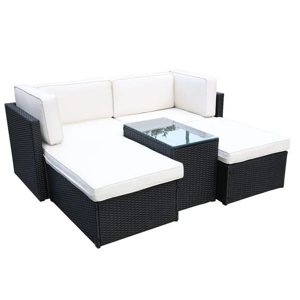 Berlin 4 Seater Black Multi Setting Relaxer Set 3 Berlin 4 Seater Black Multi Setting Relaxer Set