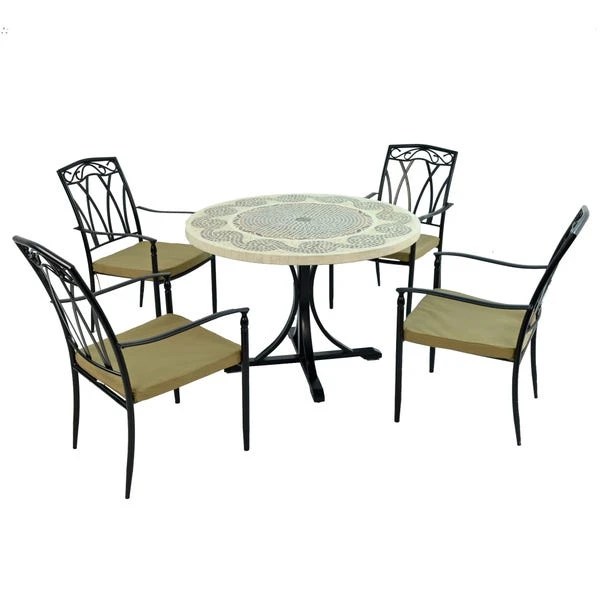 Avignon Dining Table With 4 Ascot Chairs Set 5 Avignon Dining Table With 4 Ascot Chairs Set - Image 3