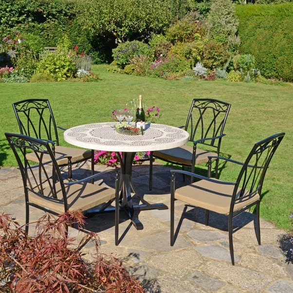 Avignon Dining Table With 4 Ascot Chairs Set 7 Avignon Dining Table With 4 Ascot Chairs Set - Image 5