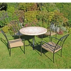 Provence Dining Table With 4 Ascot Chairs Set 15 Provence Dining Table With 4 Ascot Chairs Set -Gardens and Outdoors 30760656 alt03