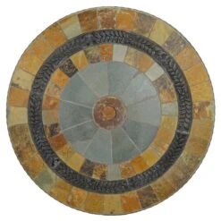 Virginia 91cm Patio Table Set With 4 Austin Chairs -Gardens and Outdoors 30760670 alt05