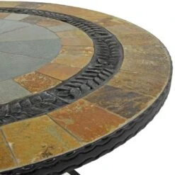 Virginia 91cm Patio Table Set With 4 Austin Chairs -Gardens and Outdoors 30760670 alt06