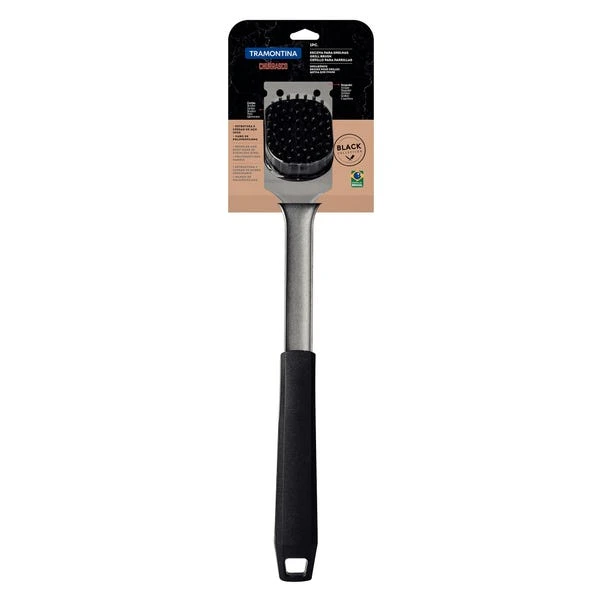 Tramontina Plastic Handle Grill Brush 4 Tramontina Plastic Handle Grill Brush - Image 2