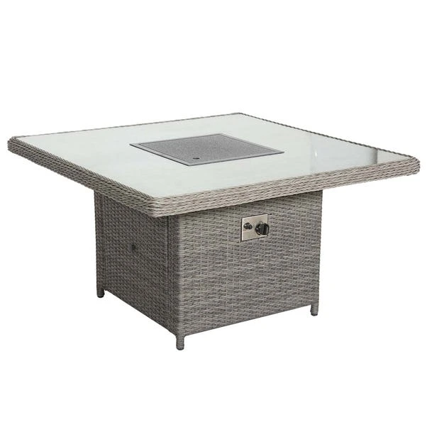 Paris 7 Piece Deluxe Modular Corner Dining Set With Square Firepit 4 Paris 7 Piece Deluxe Modular Corner Dining Set With Square Firepit - Image 2