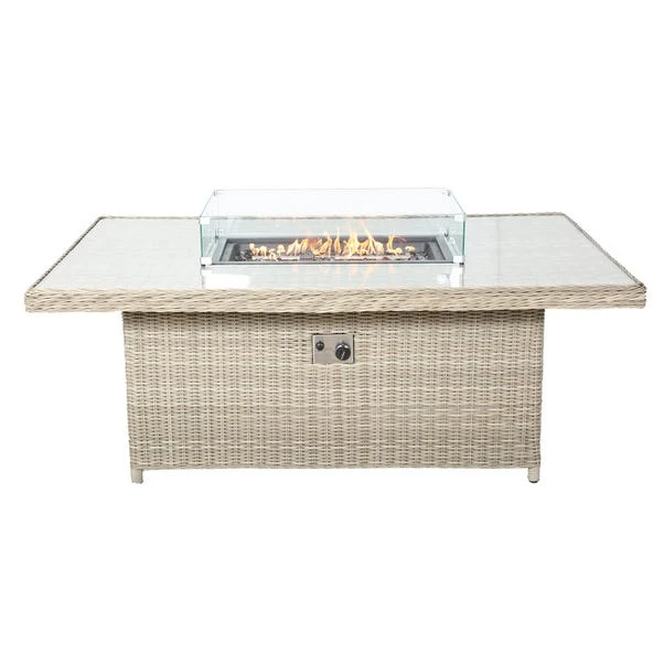 Wentworth 7 Piece Deluxe Modular Corner Lounge Set With Rectangular Firepit 6 Wentworth 7 Piece Deluxe Modular Corner Lounge Set With Rectangular Firepit - Image 4