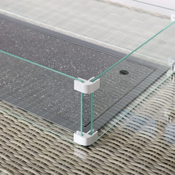 Wentworth 7 Piece Deluxe Modular Corner Lounge Set With Rectangular Firepit 7 Wentworth 7 Piece Deluxe Modular Corner Lounge Set With Rectangular Firepit - Image 5