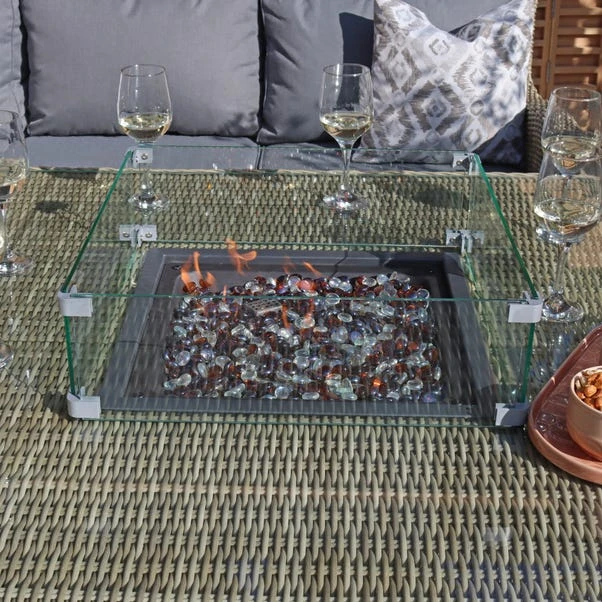 Wentworth 7 Piece Deluxe Modular Corner Lounge Set With Square Firepit 4 Wentworth 7 Piece Deluxe Modular Corner Lounge Set With Square Firepit - Image 2