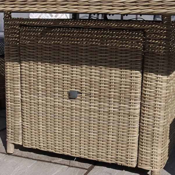 Wentworth 7 Piece Deluxe Modular Corner Lounge Set With Square Firepit 6 Wentworth 7 Piece Deluxe Modular Corner Lounge Set With Square Firepit - Image 4