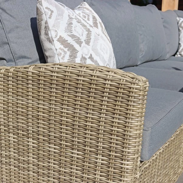 Wentworth 7 Piece Deluxe Modular Corner Lounge Set With Square Firepit 7 Wentworth 7 Piece Deluxe Modular Corner Lounge Set With Square Firepit - Image 5