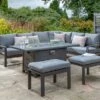 Titchwell Grey Corner Set With Firepit Table 2 Titchwell Grey Corner Set With Firepit Table -Gardens and Outdoors 30763639