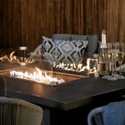 Aspen 6 Seater Fire Pit Dining Set -Gardens and Outdoors 30764006 alt02