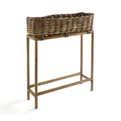 Churchgate Rattan Planter Box With Stand -Gardens and Outdoors 30788938 alt02