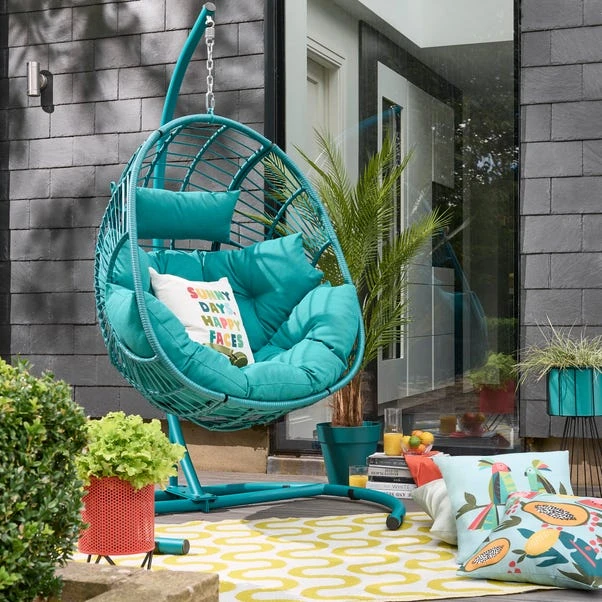 Elements Peacock Hanging Egg Chair 4 Elements Peacock Hanging Egg Chair - Image 2