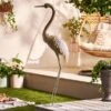 Metal Heron Decor -Gardens and Outdoors 30795369