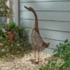 Rusty Metal Duck Large Indoor Outdoor Ornament -Gardens and Outdoors 30795372