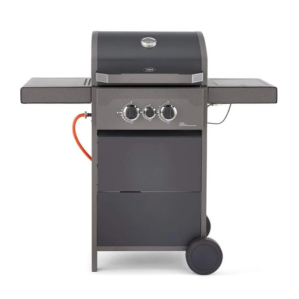Tower Stealth 2000 Two Burner Gas BBQ, Black Steel 3 Tower Stealth 2000 Two Burner Gas BBQ, Black Steel