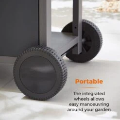 Tower Stealth 2000 Two Burner Gas BBQ, Black Steel 20 Tower Stealth 2000 Two Burner Gas BBQ, Black Steel -Gardens and Outdoors 30849181 alt08