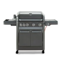 Tower Stealth Pro Six Burner Gas BBQ, Black Steel