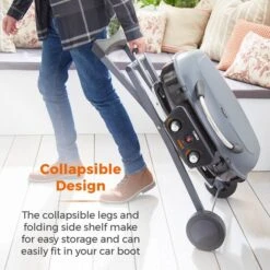 Tower Tourer Two Burner Portable Gas BBQ, Black Steel 14 Tower Tourer Two Burner Portable Gas BBQ, Black Steel -Gardens and Outdoors 30849209 alt03