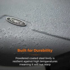 Tower Tourer Two Burner Portable Gas BBQ, Black Steel 16 Tower Tourer Two Burner Portable Gas BBQ, Black Steel -Gardens and Outdoors 30849209 alt05