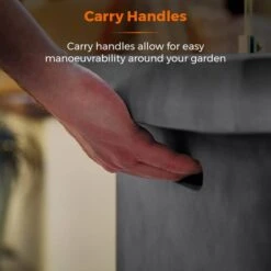 Tower Magna H60cm Rectangular Gas Fire Pit, Grey -Gardens and Outdoors 30849220 alt06