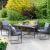 Sheringham Rope 4 Seater Cube Dining Set -Gardens and Outdoors 30854675