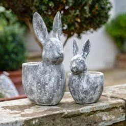 Bonington Bunny Cement Plant Pot 10 Bonington Bunny Cement Plant Pot -Gardens and Outdoors 30861590 alt03