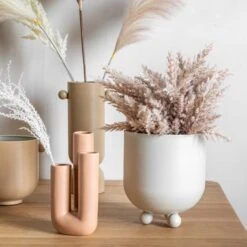 Set Of 2 Buckley Metal Plant Pots -Gardens and Outdoors 30861598 alt02