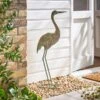 Iron Heron Sculpture -Gardens and Outdoors 30866024