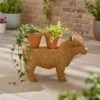 Highland Cow Plant Stand 2 Highland Cow Plant Stand -Gardens and Outdoors 30866974