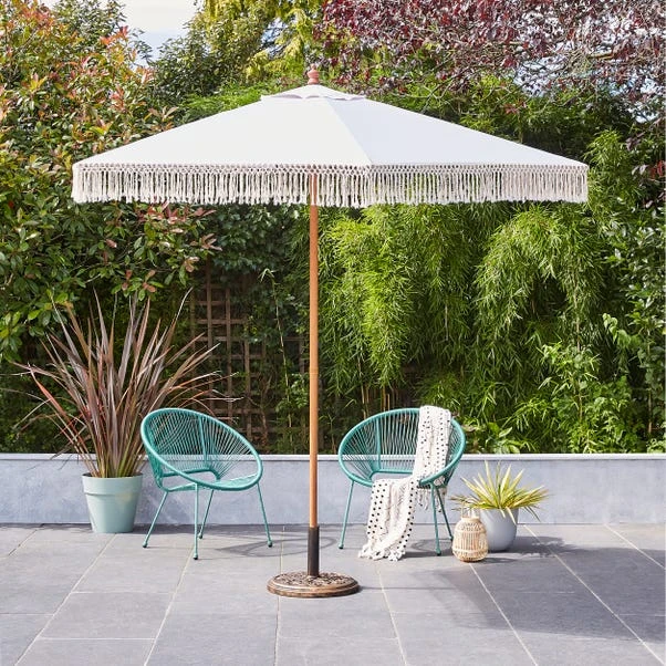 2.7m Macrame Parasol 3 2.7m Macrame Parasol