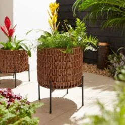 Amazonia Rattan Plant Stand 8 Amazonia Rattan Plant Stand -Gardens and Outdoors 30867525